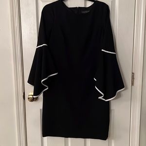 Jessica Howard Black Dress‎ Bell Sleeve Career Cocktail Party Size 8